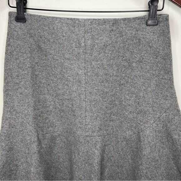 Madewell Grey Wool Mini Skirt Size 4 - Picture 3 of 8